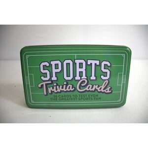 Sports Trivia Cards Tin Game Test Your Knowledge Fun for Fans